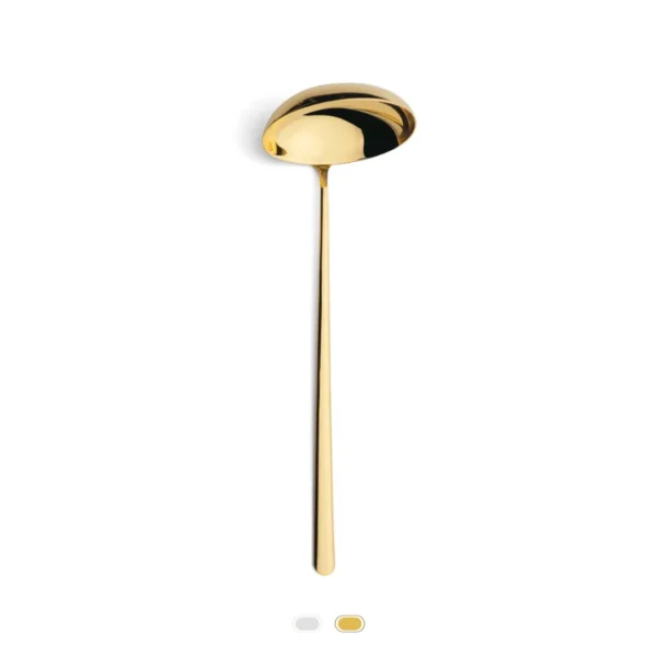 Icon Soup Ladle by Cutipol - Gold