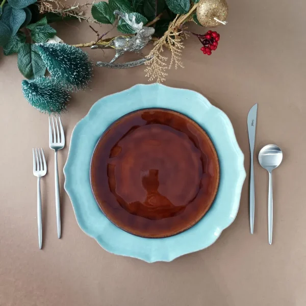 Impressions Dinner Plate, 29 cm by Casafina - Robins Egg Blue - IM501-BLU - Orpheu Decor