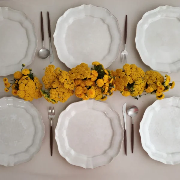 CASAFINA - Impressions Dinnerware Set, 30 Pieces - White - IMDS30P-WHI - Orpheu Decor