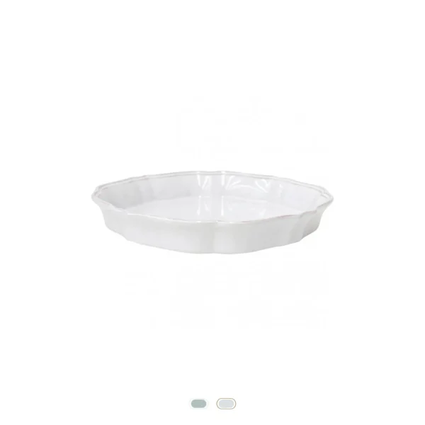 Impressions Pie Dish, 30 cm by Casafina - White