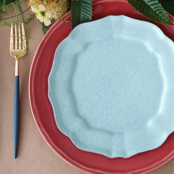 Impressions Salad/Dessert Plate, 22 cm by Casafina - Robins Egg Blue - IM502-BLU - Orpheu Decor