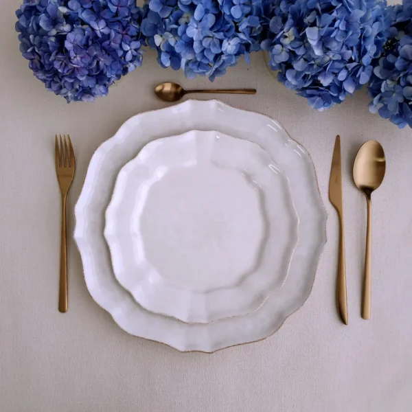 Impressions Salad/Dessert Plate, 22 cm by Casafina - White - IM502-WHI - Orpheu Decor