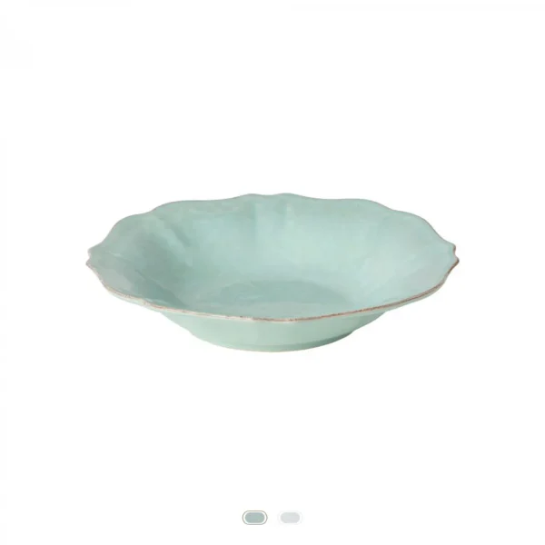 Plato Hondo/Pasta Impressions, 24 cm by Casafina - Robins Egg Blue
