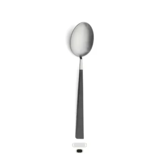 Kube Serving Spoon by Cutipol - Matte, Black