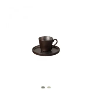 Lagoa Coffee Cup & Saucer, 0.09 L by Costa Nova - Metal