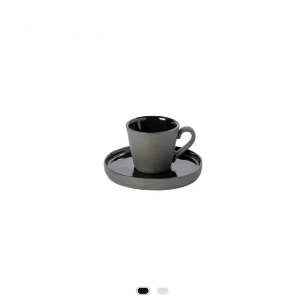 Chávena Café & Pires Lagoa Ecogres, 0.09 L by Costa Nova - Preto