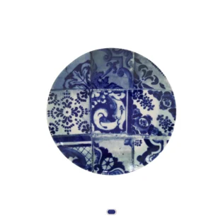 Lisboa Dinner/ Buffet Plate, 29 cm by Costa Nova - Blue Tile
