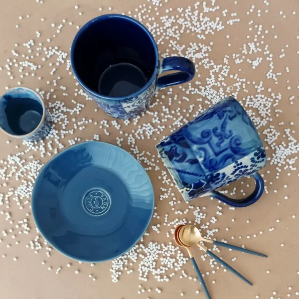 Lisboa Mug, 0.52 L by Costa Nova - Blue Tile - YCCS02-02013L - Orpheu Decor