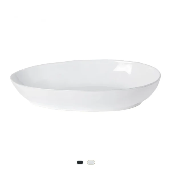 Plat à Cuisson Ovale Livia, 36 cm by Costa Nova - Blanc