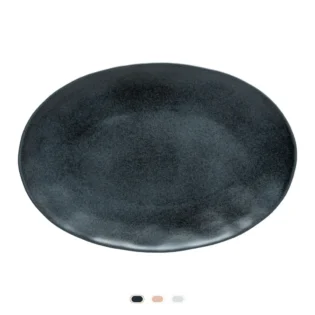 Travessa Oval Livia, 45 cm by Costa Nova - Preto Mate