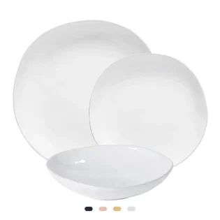 Livia Plates, 3 Pieces Set by Costa Nova - White
