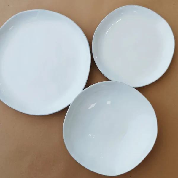 Livia Plates, 3 Pieces Set by Costa Nova - White -