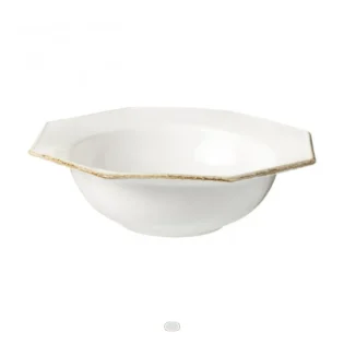 Luzia Octagonal Serving Bowl, 35 cm by Costa Nova - White