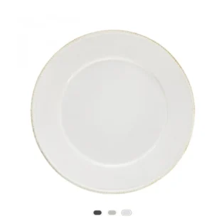 Luzia Round Charger Plate/Platter, 33 cm by Costa Nova - White