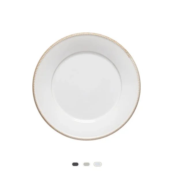 Luzia Round Dinner Plate, 28 cm by Costa Nova - White