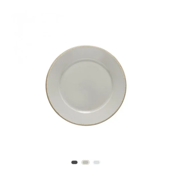 Luzia Round Salad/Dessert Plate, 23 cm by Costa Nova - Soft Grey