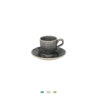 Tasse à Café & Soucoupe Madeira, 0,08 L by Costa Nova - Gris