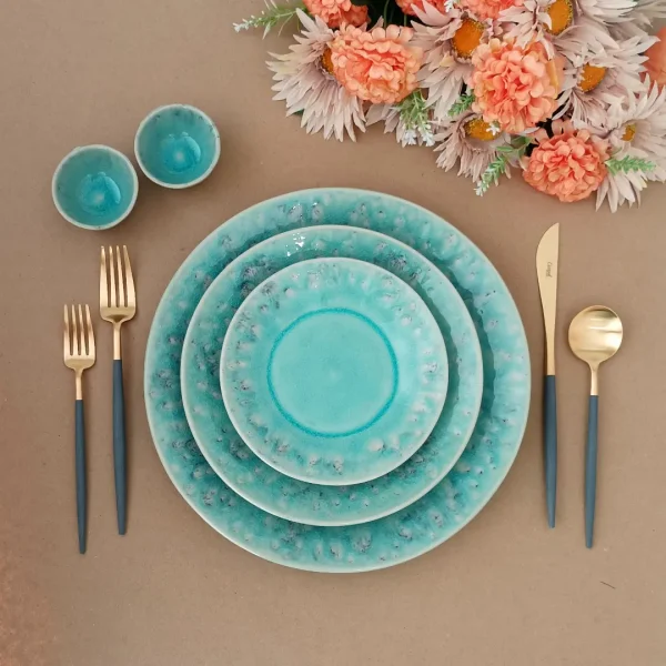 Madeira Dinner Plate, 27 cm by Costa Nova - Blue - BOP271-01114i - Orpheu Decor