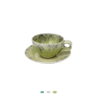 Tasse à Thé & Soucoupe Madeira, 0,25 L by Costa Nova - Vert citron