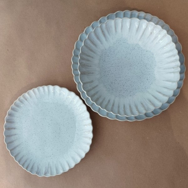 Mallorca Plates 3 Pieces Set, Casafina by Costa Nova - Sand Beige - MAP3PS-SND - Orpheu Decor