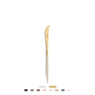 Mio Cheese Knife by Cutipol - Matte Gold, Ivory