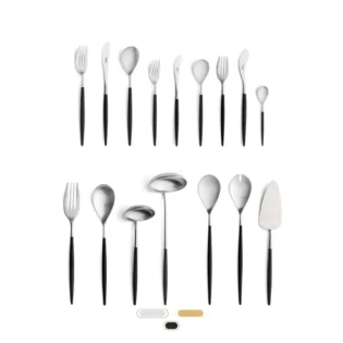 Cubertería Mio, 115 Piezas by Cutipol - Matte, Black