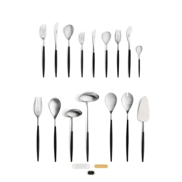 Cubertería Mio, 115 Piezas by Cutipol - Matte, Black