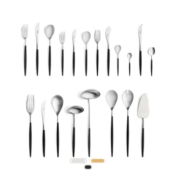 Mio Cutlery Set, 130 Pieces by Cutipol - Matte, Black