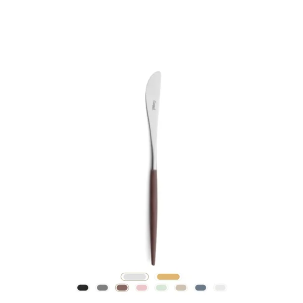 Couteau de Table Mio by Cutipol - Brossée, Marron