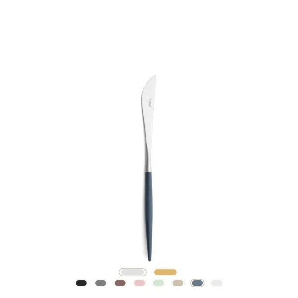 Couteau à Steak Mio by Cutipol - Brossée, Bleu