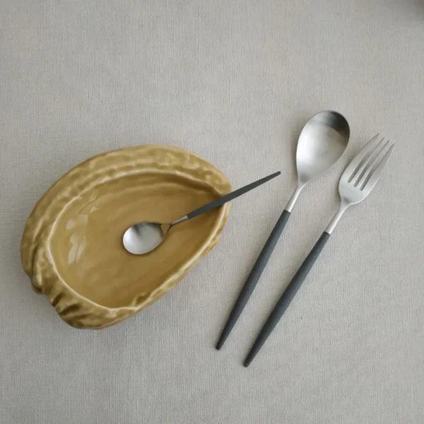 Mio Table Spoon by Cutipol - Matte, Grey - MI.05 GR - Orpheu Decor
