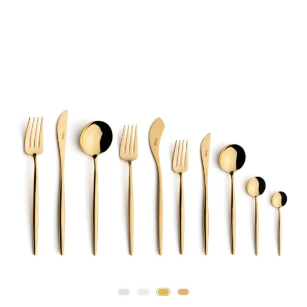Moon Cutlery Set, 60 Pieces by Cutipol - Gold