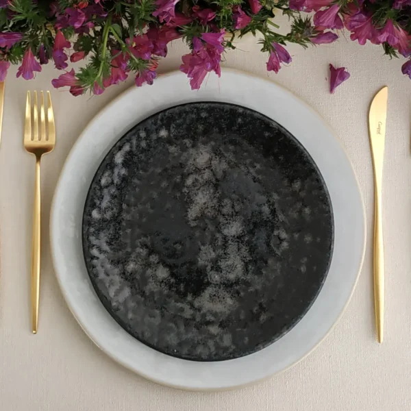 Fourchette de Table Moon by Cutipol - Doré brossé - MO.04 GB - Orpheu Decor