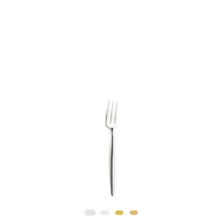 Moon Pastry Fork by Cutipol - Polished Steel