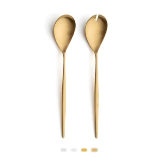 Moon Salad Set by Cutipol - Matte Gold