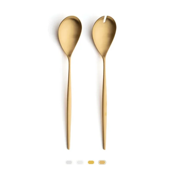 Moon Salad Set by Cutipol - Matte Gold