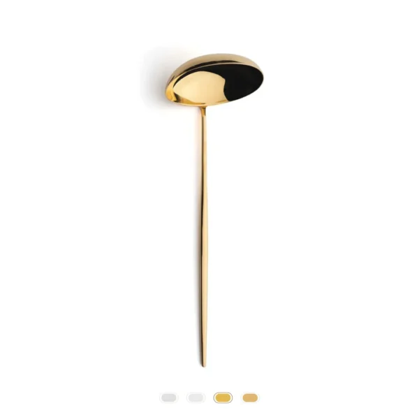 Moon Soup Ladle by Cutipol - Gold