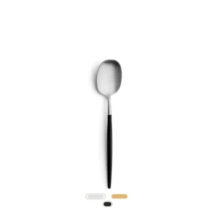 Nau Table Spoon by Cutipol - Matte, Black
