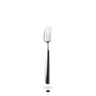 Noor Dinner Fork by Cutipol - Matte, Black