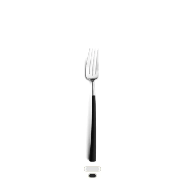 Noor Fish Fork by Cutipol - Matte, Black