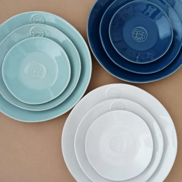 Nova Bread Plate, 16 cm by Costa Nova - White, Turquoise & Denim - Orpheu Decor