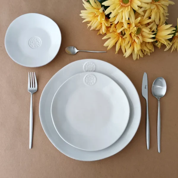 Nova Dinner Plate, 27 cm by Costa Nova - White - NOP273-02203B - Orpheu Decor