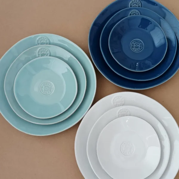 Nova Dinner Plate, 27 cm by Costa Nova - White, Turquoise & Denim - Orpheu Decor