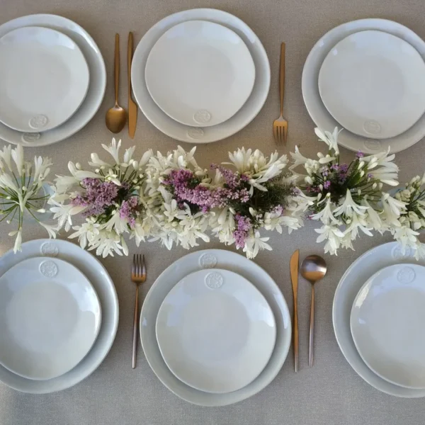 Nova Dinnerware Set, 30 Pieces by Costa Nova - White - NODS30P-02203B - Orpheu Decor