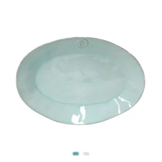 Plat Ovale Nova, 40 cm by Costa Nova - Turquoise