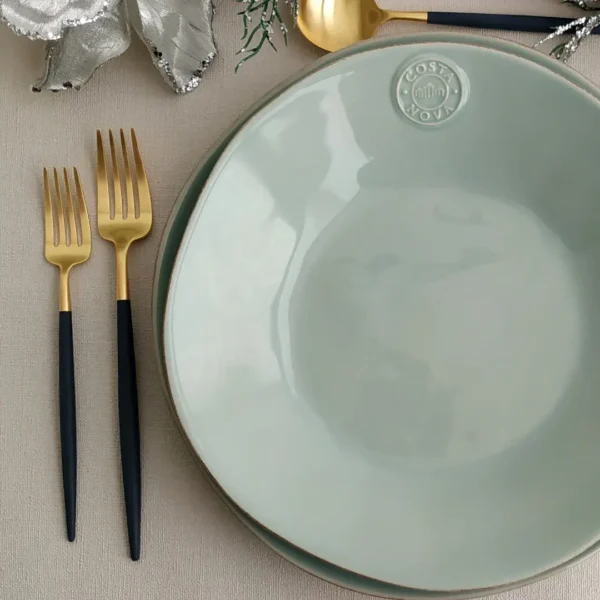 Nova Soup/Pasta Plate, 25 cm by Costa Nova - Turquoise - NOP251-02409E - Orpheu Decor