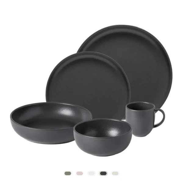 Pacifica Dinnerware Set, 30 Pieces by Casafina - Seed Grey