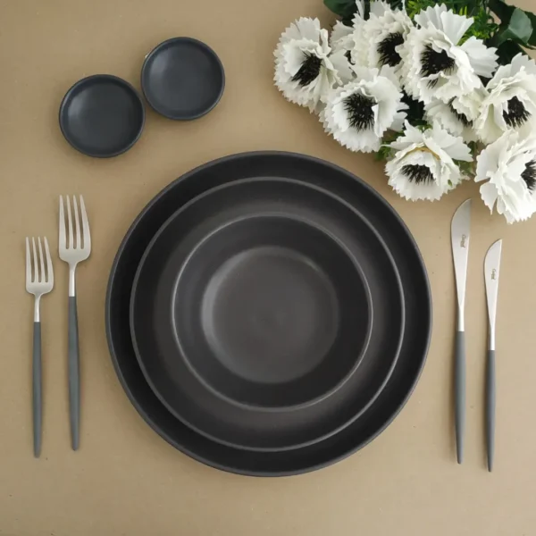 Pacifica Dinnerware Set, 30 Pieces by Casafina - Seed Grey - PADS30P-VC7209 - Orpheu Decor