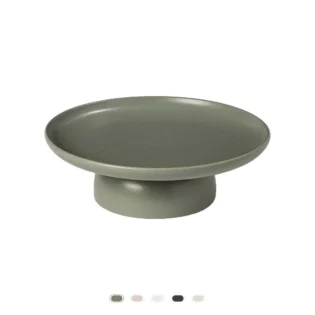 Pacifica Footed Plate, 27 cm by Casafina - Artichoke Green