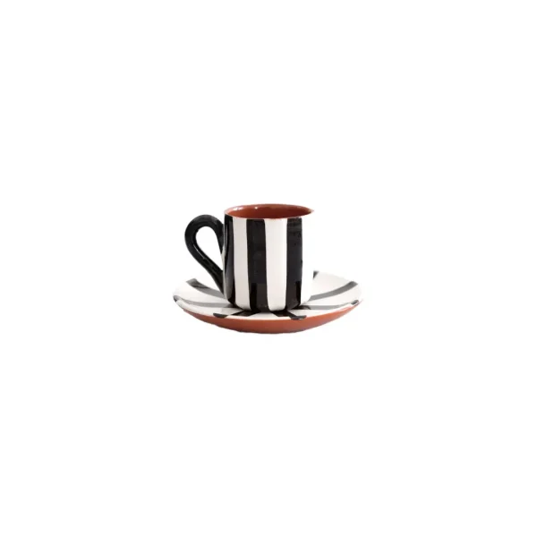 Pattern Coffee Cup & Saucer, 0.08 L by Casa Cubista